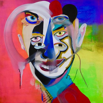 神话 5》，2021 年（布面油画和丙烯画） 作者 伯努瓦·埃尔万·布歇罗