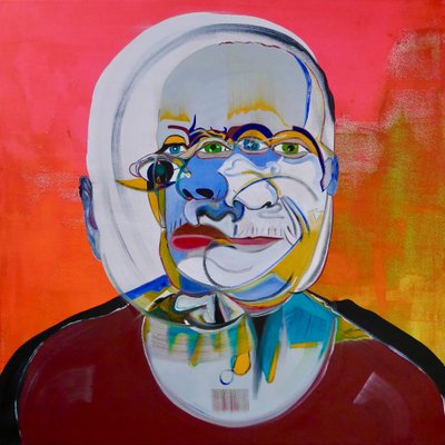 神话 7》，2021 年（布面油画和丙烯画） 作者 伯努瓦·埃尔万·布歇罗
