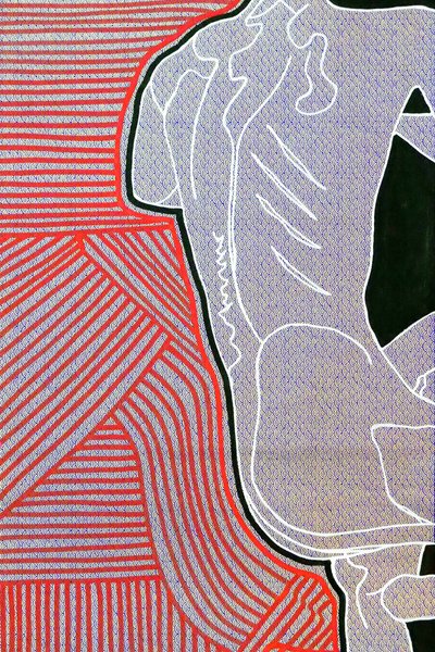 Passager 11，2020 年（压克力，丝网印刷日本纸） 作者 伯努瓦·埃尔万·布歇罗
