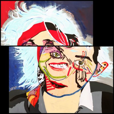 肖像画 ：凯瑟琳-马夫里卡基斯，2019（丙烯酸纸张） 作者 伯努瓦·埃尔万·布歇罗