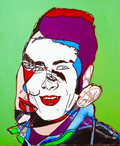 肖像画：吉米-迪恩，2005 年（布面油画） 作者 伯努瓦·埃尔万·布歇罗