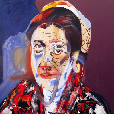 素描：西蒙娜丽莎，2020 年（布面油画） 作者 伯努瓦·埃尔万·布歇罗