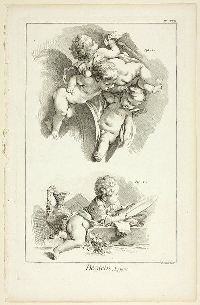 Design: Children, from Encyclopédie 作者 Benoit-Louis Prevost