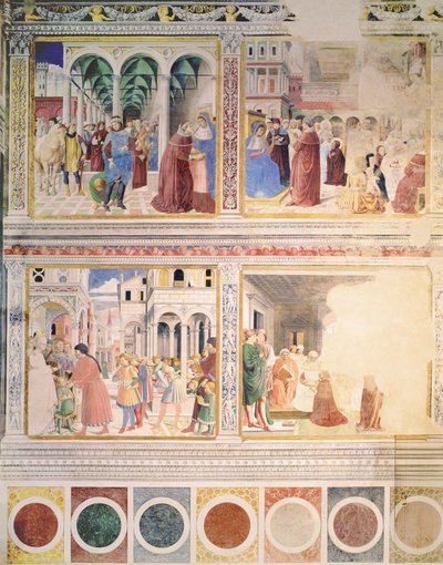 圣奥古斯丁生活剧集，1463-65（另见192535,192549,192550,192552,192553,192554） 作者 Benozzo di Les di Sandro Gozzoli