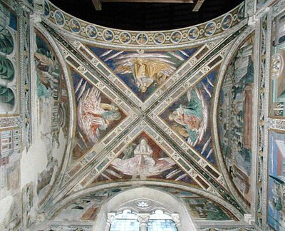 圣奥古斯丁的生活，合唱团天花板，1463-65 作者 Benozzo di Les di Sandro Gozzoli