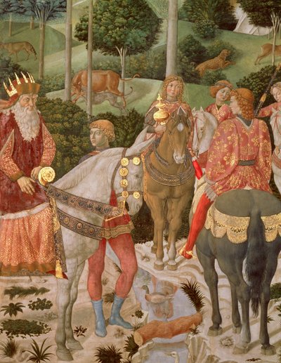 Piero de Medici（1416-69）饰演卡斯帕，详细信息来自The Magion of the process，c.1459-60 作者 Benozzo di Les di Sandro Gozzoli