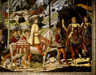 贤士国王的旅行 作者 Benozzo di Les di Sandro Gozzoli