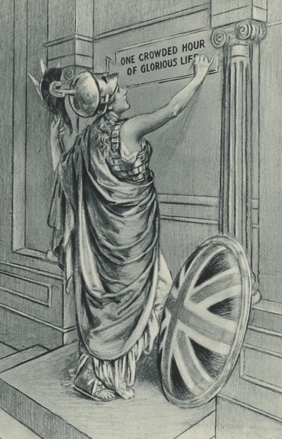 不列颠尼亚的呼唤——光荣生活的拥挤一小时（石版画） 作者 伯纳德·帕特里奇
