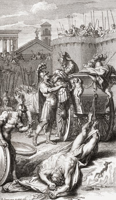 阿喀琉斯之死(打印) 作者 伯纳德·毕卡特（Picart）