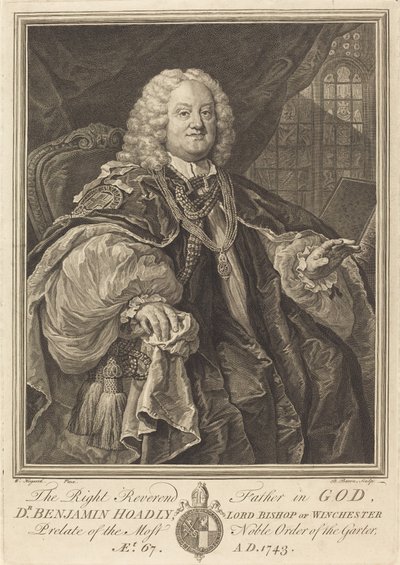 霍德利主教，1743年。 作者 伯纳德·巴伦