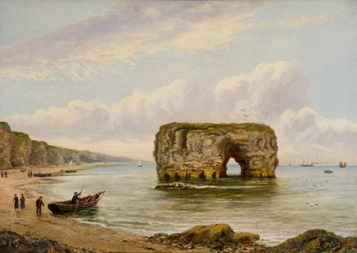 马斯登岩，约 1880-1900 年（布面油画） 作者 伯纳德·本尼迪克特·海米