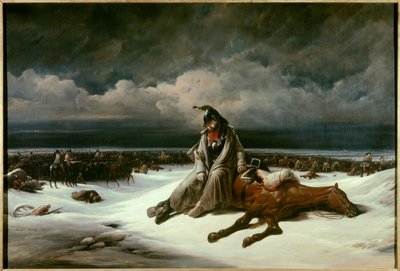 Retirement of Russia (1812). Painting by Bernard Edouard Swebach (1800-1870) 作者 伯纳德·爱德华·斯韦巴赫