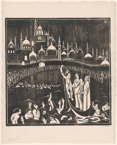 De Hel（物体上的原始标题） 作者 Bernard Essers（艺术家签名）