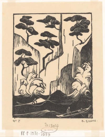 在圣玛格丽塔利古雷度假 作者 Bernard Essers（艺术家签名）