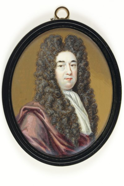 Edmund Dummer，土木工程师，海军测量员（象牙水彩） 作者 伯纳德三世镜头