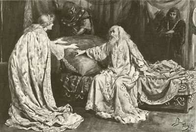 Ellen Terry小姐饰演Cordelia，Henry Irving先生饰演King Lear（凹版印刷） 作者 伯纳德·帕特里奇