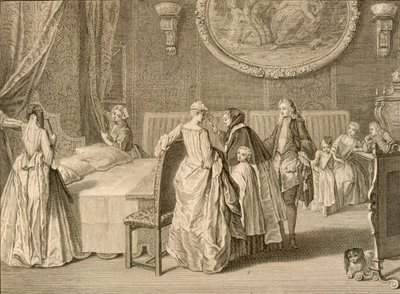 婚姻的祝福，来自&39;宗教仪式和习俗&39;的插图，1724年 作者 伯纳德·皮卡特