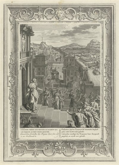 卡桑德拉（Cassandra）预测特洛伊（Troy）的垮台，1731年 作者 伯纳德·皮卡特