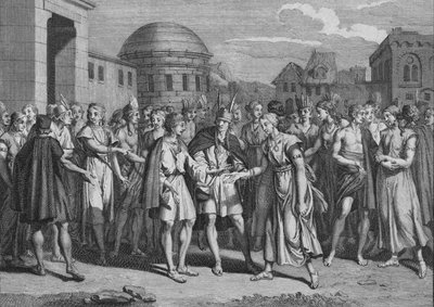 lyncas如何与他的鲜血结婚，1723年。 作者 伯纳德·皮卡特