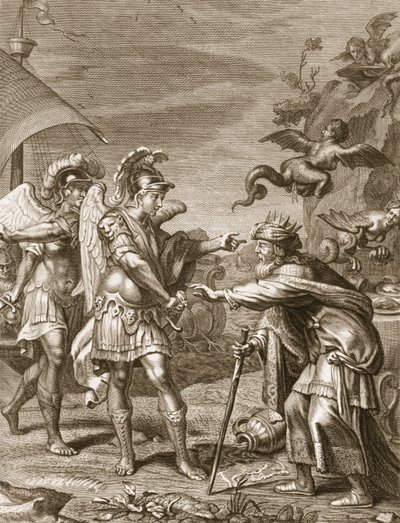 Phineus于1731年由Calais和Zethes的Harpies提供 作者 伯纳德·皮卡特