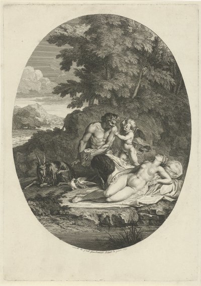 Sater besluipt de slapende Venus 作者 伯纳德·皮卡特