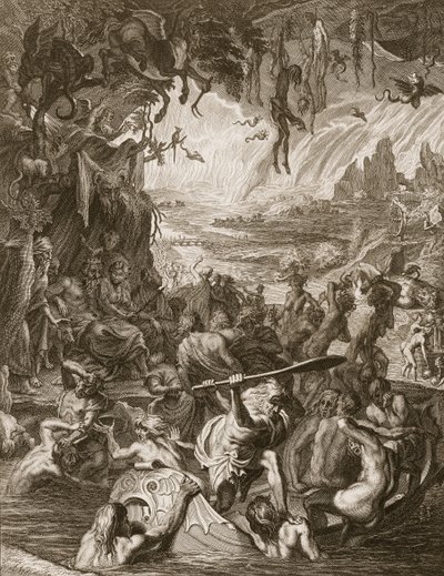 地狱的场景，1731年 作者 伯纳德·皮卡特
