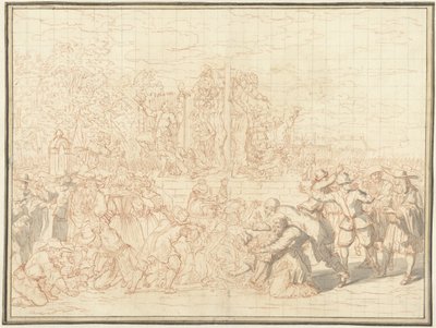 德威特兄弟肢解尸体，1672 年 作者 伯纳德·皮卡特