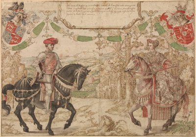 拿骚的扬·约翰四世伯爵和他的妻子玛丽亚（Loon and Heinsberg Countess），约1530年 作者 伯纳德·范·奥利