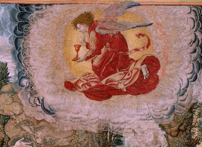 佛兰德挂毯基督的激情》系列。基督在橄榄山。制作者：Pieter de Pannemaeker，布鲁塞尔。漫画家巴伦德-凡-奥利。约 1518-1522 年。 作者 伯纳德·范·奥利