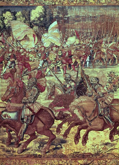 帕维亚之战，1525年2月24日挂毯细节156716 作者 伯纳德·范·奥利
