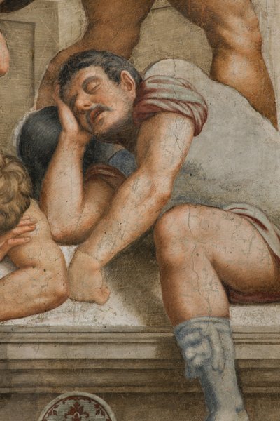 Counterfaccata, Bernardino Gatti, Resurrection 1529, 细节 作者 贝尔纳迪诺·加蒂