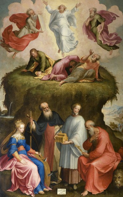 变形与圣徒，1565 作者 贝纳迪诺·坎皮（Bernardino Campi）