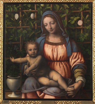麦当娜和孩子 (Madonna del Roseto) 作者 贝纳迪诺·路易尼