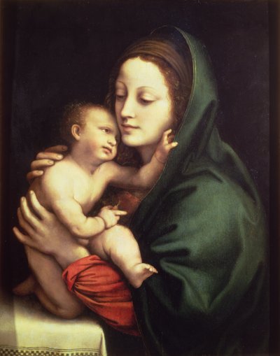 麦当娜和孩子，1510（面板） 作者 Bernardino Luini