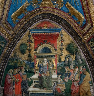 算术》，1492-1494年。 作者 Bernardino Pinturicchio