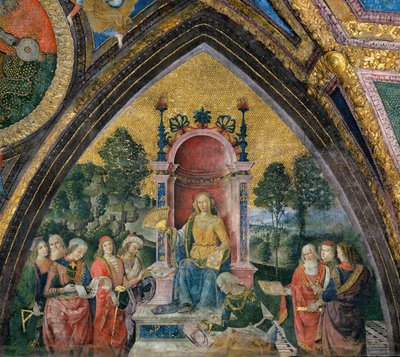 几何学》，1492-1494年。 作者 Bernardino Pinturicchio