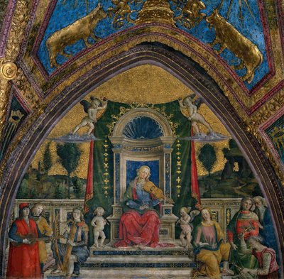 音乐，1492-1494。 作者 Bernardino Pinturicchio