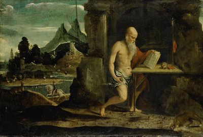 圣杰罗姆 作者 Giovanni Antonio da Brescia（拒绝归属）