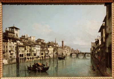 佛罗伦萨的亚诺（Arno）和Ponte SantaTrinità 作者 贝尔纳多·贝洛托（Canaletto）