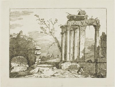 废墟景观 作者 贝尔纳多·贝洛托（Canaletto）