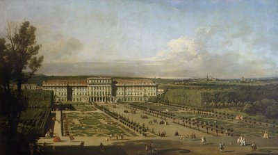 美泉宫和花园，1759-61 作者 贝尔纳多·贝洛托（Canaletto）