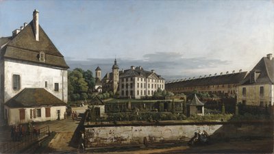 柯尼格斯泰因堡垒：Brunnenhaus 庭院 作者 贝尔纳多·贝洛托（Canaletto）