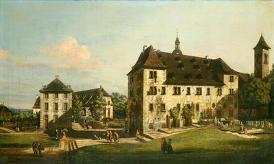 柯尼希斯坦要塞：有马格达伦堡的院子 作者 贝尔纳多·贝洛托（Canaletto）