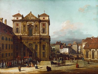 1758年至1761年之间，西北的弗赖永维也纳 作者 贝尔纳多·贝洛托（Canaletto）