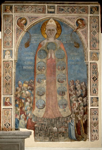 Madone de la Misericorde - Madonna of Mercy par Daddi, Bernardo (1290-1350) 作者 伯纳多·达迪
