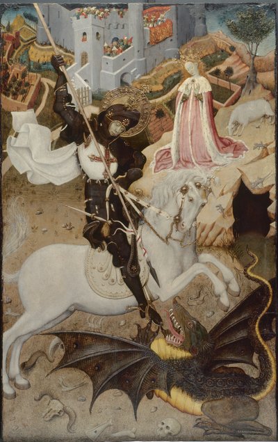 圣乔治杀龙，1434-35年 作者 伯纳多·马托雷尔
