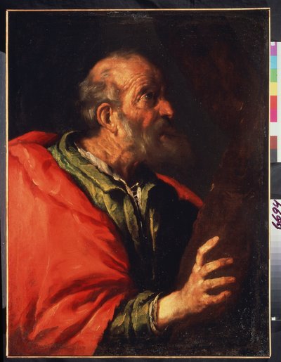 一个老人的头，使徒彼得？ 作者 贝尔纳多·斯特罗兹（Bernardo Strozzi）