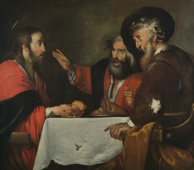 艾玛斯的晚餐 作者 Bernardo Strozzi