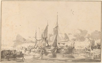 乌得勒支的运河，1771年，1787年出版。 作者 伯恩哈德·施洛德