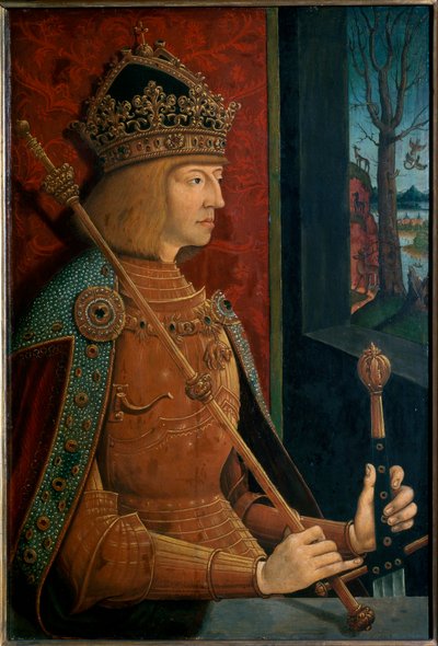 Emperor Maximilian I, with crown, sceptre, and sword 作者 伯恩哈德·斯特里格尔